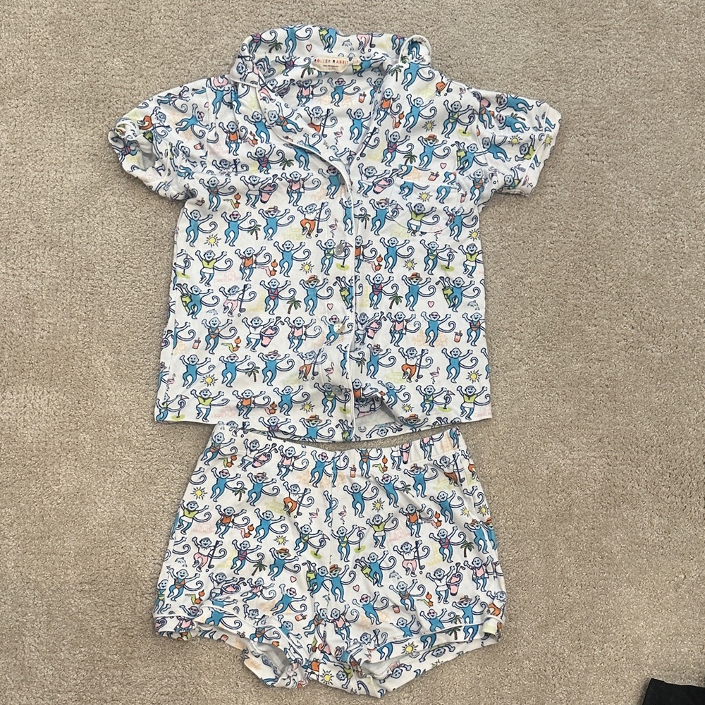 Adult Roller Rabbit Palm Beach Monkey Pajamas
